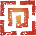 Maze linocut